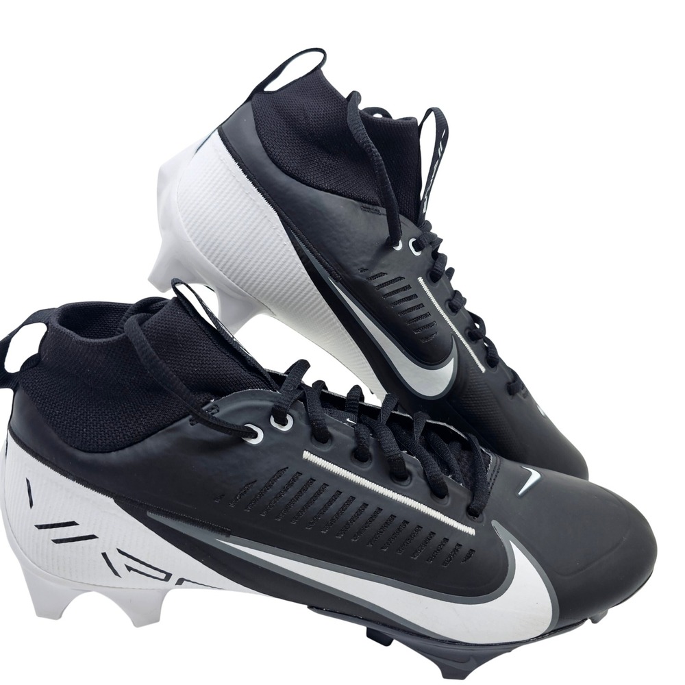 Nike Vapor Edge Pro 360 2 Football Cleats Black White DA5456-001 Panda Sz 10.5